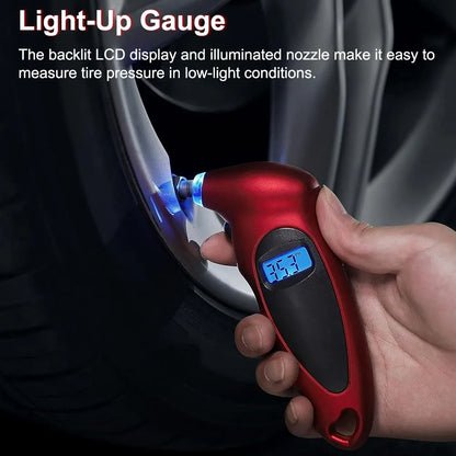 High Precision Backlit Tire Gauge